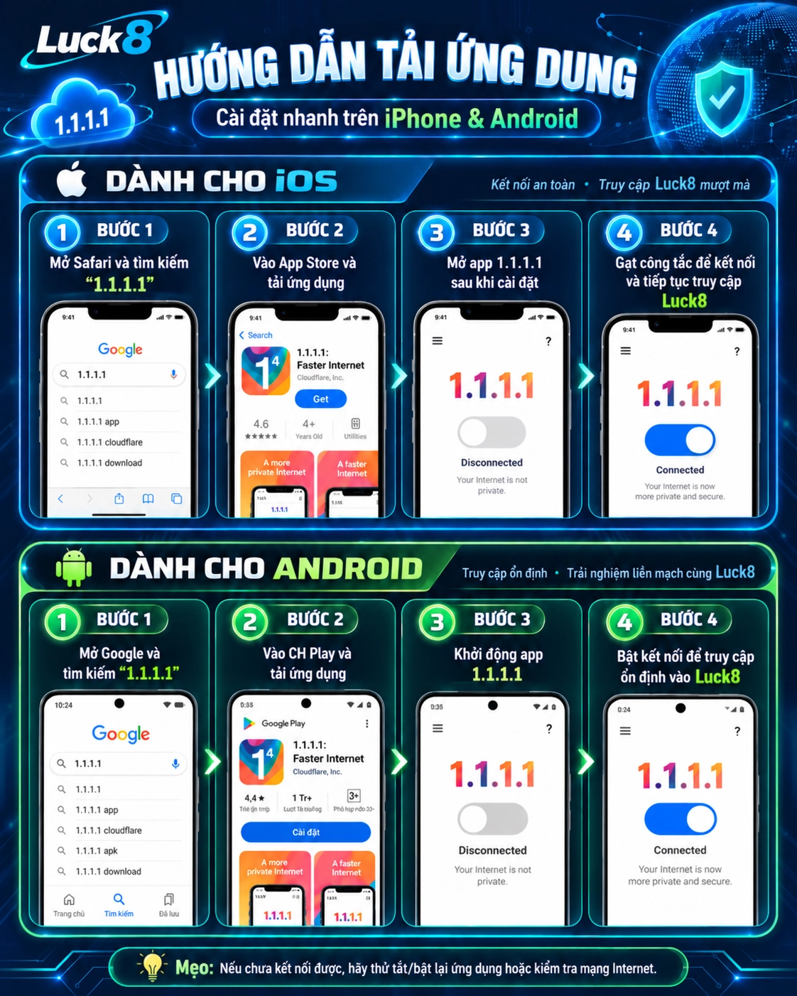 Hướng dẫn tải ứng dụng trên IOS/ANDROID